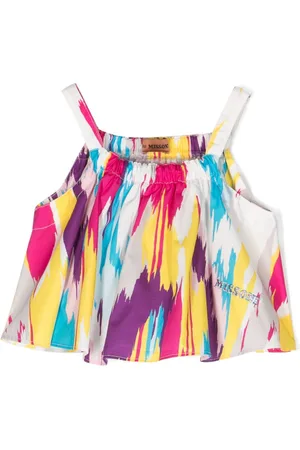Missoni Abstract-print ruched top