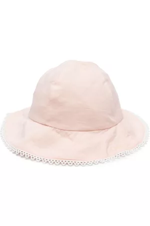 Chloé Menina Chapéus - Lace-trimmed sun hat