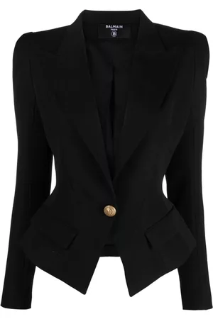 Balmain Mulher Blazers slim fit - Wide-lapel slim-fit blazer