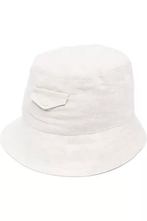 Tartine Et Chocolat Menino Chapéus - Faux-pocket linen bucket hat