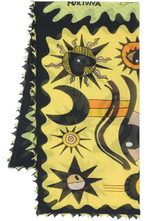 Faliero Sarti Mulher Cachecóis & Echarpes - Semi-sheer graphic-print scarf