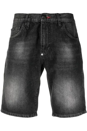 Philipp Plein Washed denim shorts