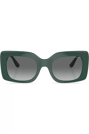 vogue Mulher Óculos de Sol - Rectangle-frame logo-print sunglasses