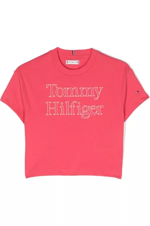 Tommy Hilfiger Menina T-shirts & Manga Curta - Front embroidered-logo T-shirt
