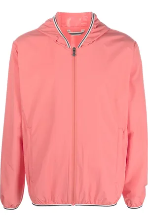 PYRENEX Logo-patch sleeve hooded jacket