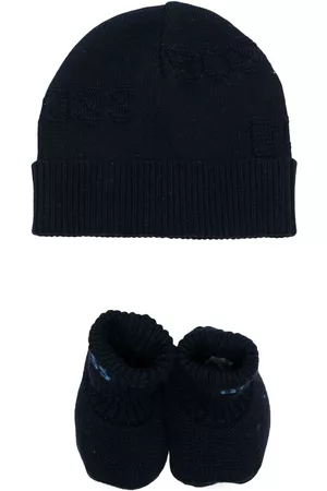 HUGO BOSS Sets - Embroidered-logo beanie hat set