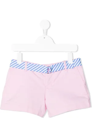 Ralph Lauren Stripe-print belted cotton shorts