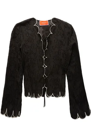 La DoubleJ Embroidered crop jacket