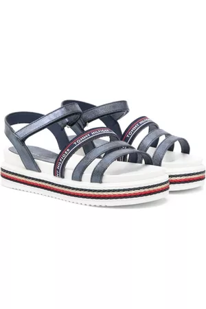 Tommy Hilfiger Menina Sandálias - Logo-print strappy sandals