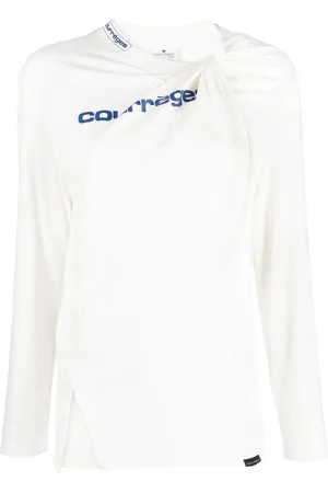 Courrèges Double-layer asymmetric jersey