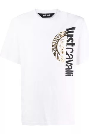 Roberto Cavalli Homem T-shirts & Manga Curta - Logo-print cotton t-shirt