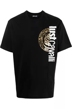 Roberto Cavalli Homem T-shirts & Manga Curta - Logo-print cotton T-shirt