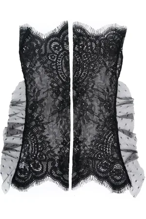 Parlor Lace ruffle-trim gloves