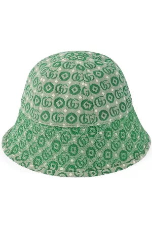 Gucci Menino Chapéus - Double G jacquard cotton hat
