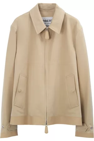 Burberry Homem Camisa Formal - Bonded Cotton Harrington Jacket