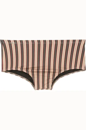 AMIR SLAMA Stripe-print swim trunks