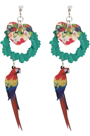 AMIR SLAMA Bird-charm drop earrings