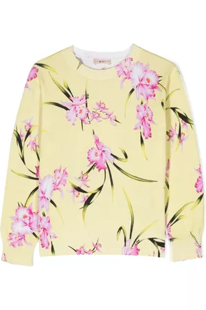 Nº21 Menina Tops de Cavas - Floral-print cotton jumper