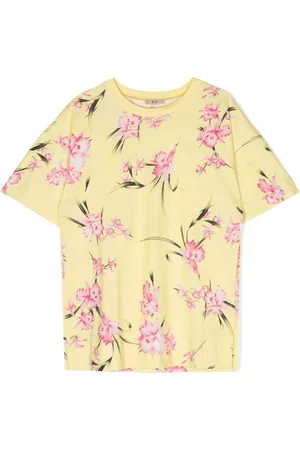 Nº21 Menina T-shirts & Manga Curta - Floral-print cotton T-Shirt