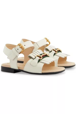 Gucci Menina Sandálias - Leather flat sandals