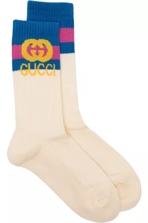 Gucci Menina Web-stripe-trim logo-knit socks