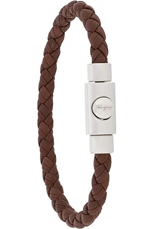 Salvatore Ferragamo Embossed logo woven bracelet