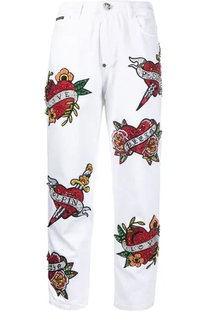 Philipp Plein Mom-cut Love jeans