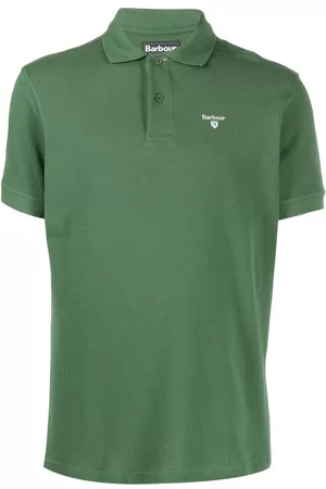 Barbour Homem Camisas de Manga curta - Embroidered-logo short-sleeved polo shirt