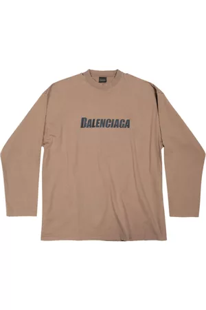 Balenciaga Homem Sweatshirts de Manga larga - Logo-print long-sleeved T-shirt