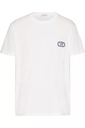 VALENTINO Homem T-shirts & Manga Curta - VLogo-embroidered T-shirt