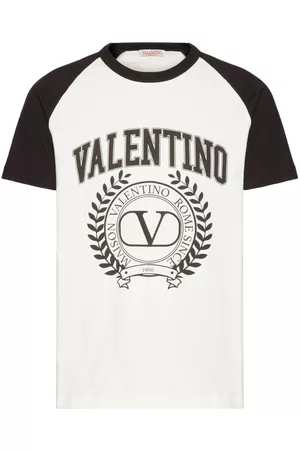 VALENTINO Homem T-shirts & Manga Curta - College logo-print T-shirt
