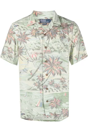Ralph Lauren Homem Camisas de Manga curta - Hawaiian-print short-sleeve shirt