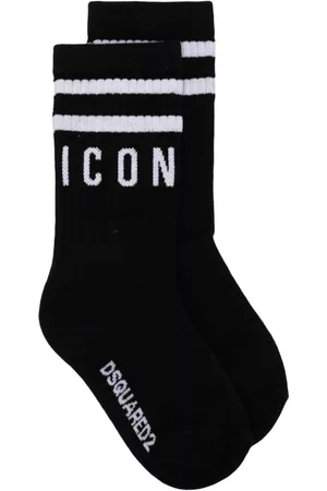 Dsquared2 Menino Meias - Signature Icon-stripe cotton socks