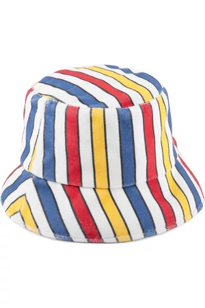 Lack of Color Mulher Chapéus - Stripe-pattern bucket hat