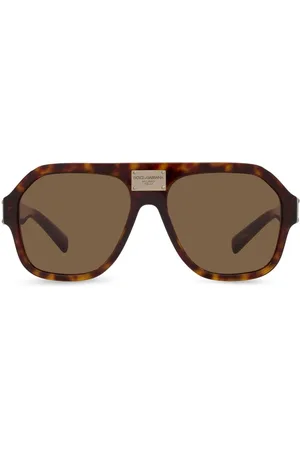 Dolce & Gabbana Tortoiseshell pilot-frame sunglasses