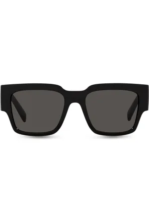 Dolce & Gabbana Square-frame logo-print sunglasses
