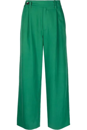 Proenza Schouler Drapey Suiting wide-leg tailored trousers