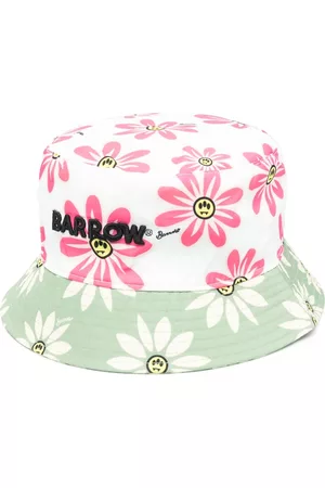 BARROW Menina Chapéus - Flower-printed bucket hat