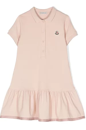 Moncler Menina Vestidos - Logo-patch cotton dress