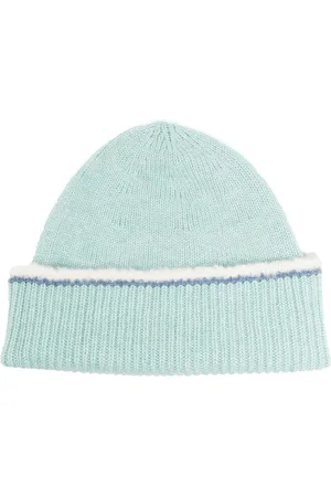 Barrie Shearling-trim cashmere beanie