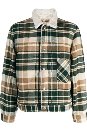 Levi's Homem Camisa Formal - Plaid check-print shirt jacket