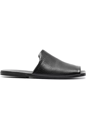 MARSÈLL Mulher Square-toe leather slippers