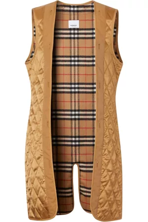 Burberry Mulher Roupa Anos 80 - Vintage-check print lined vest