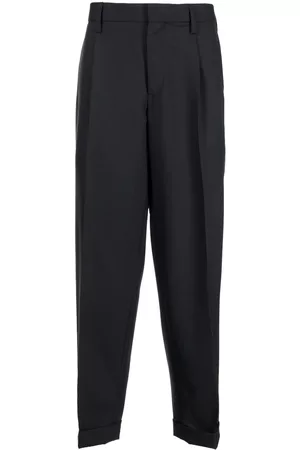 Kolor Homem Calças Formal - Tailored cropped trousers