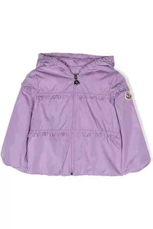 Moncler Menina Casacos - Ruffled hooded jacket