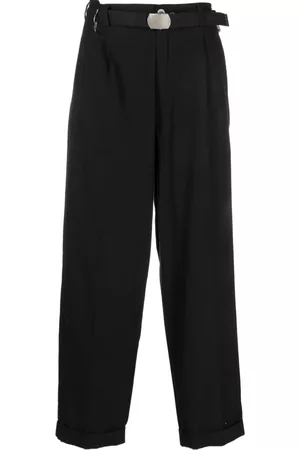 MAGLIANO Homem Calças Formal - Belted cotton tailored trousers