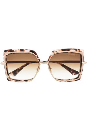 DITA EYEWEAR Tortoiseshell square-frame sunglasses