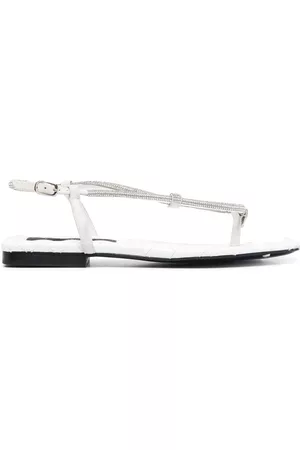Philipp Plein Mulher Sandálias - Crystal Skull embellished sandals