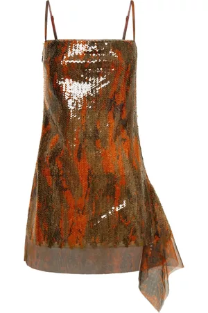 DION LEE Mulher Mini Vestidos - Vertical Horizon sequin-embellished mini dress