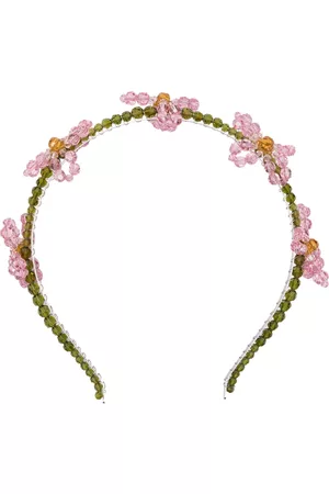 Simone Rocha Mulher Acessórios de Cabelo - Floral beaded headband